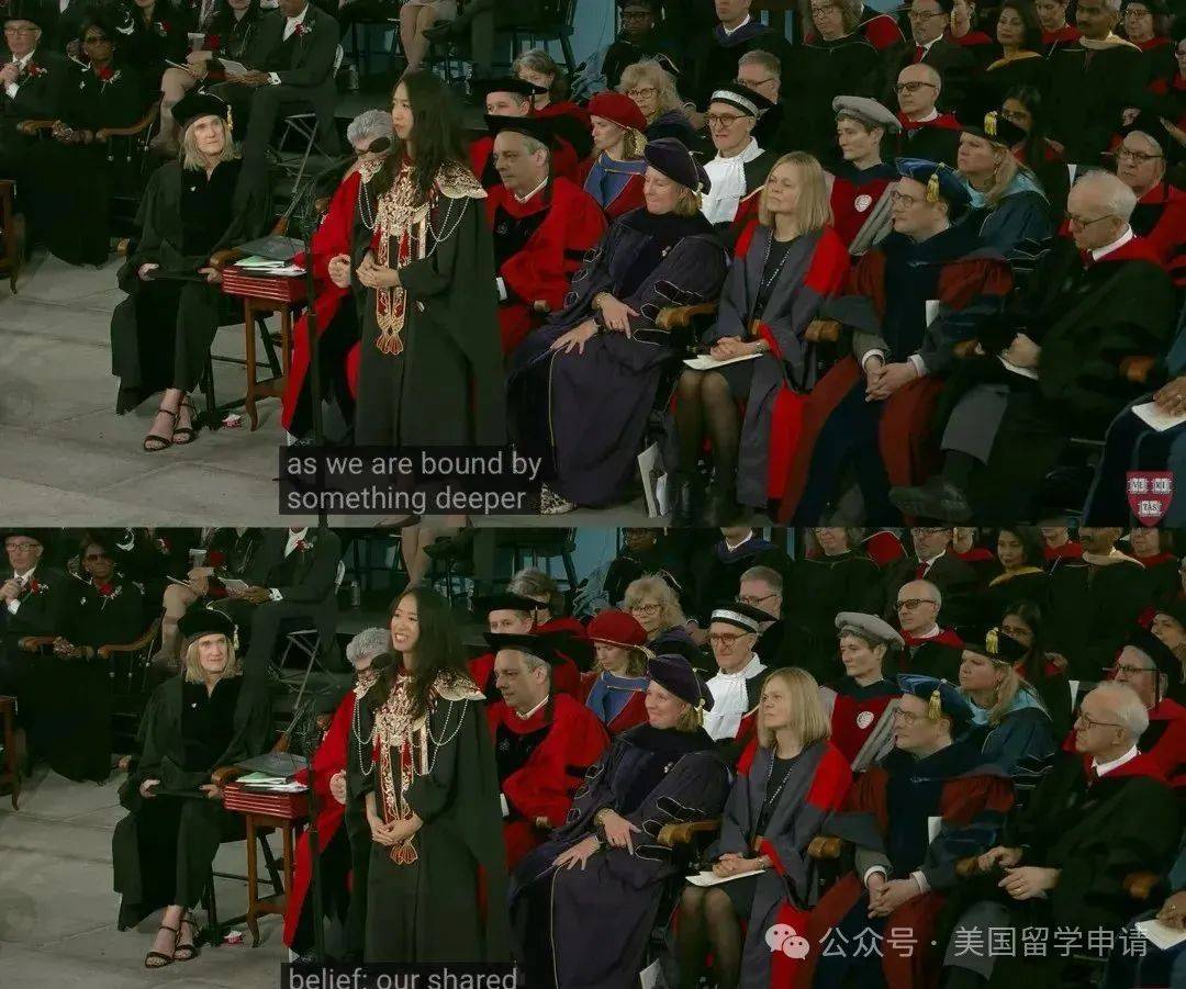 中国女生蒋雨融来自青岛英高毕业本科就读于杜克凯发入口震撼全场！史上首位在哈佛毕业演讲的(图7)